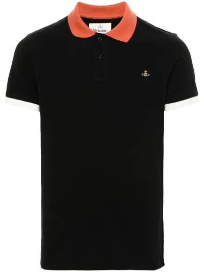 Vivienne Westwood Classic Polo Shirt In Black