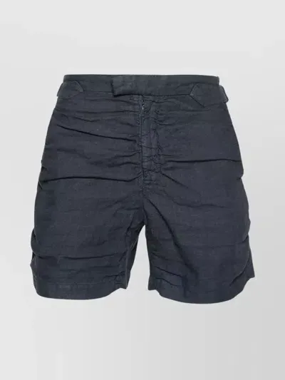 Vivienne Westwood Crewe Linen Shorts In Blue