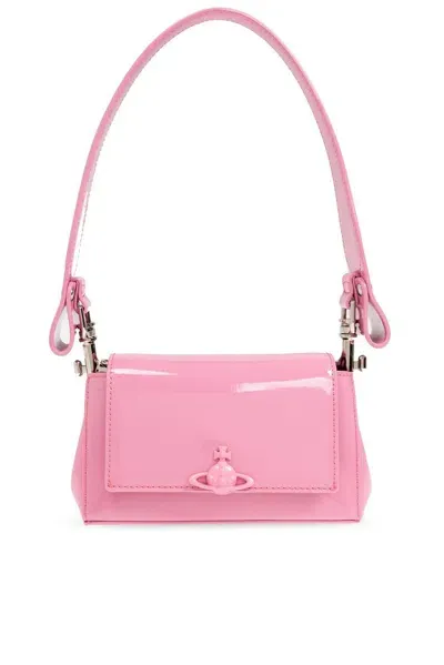 Vivienne Westwood Hazel Small Shoulder Bag In Pink