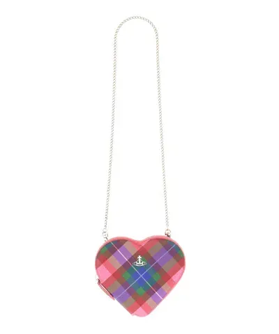 Vivienne Westwood Heart Shoulder Bag In Multicolor