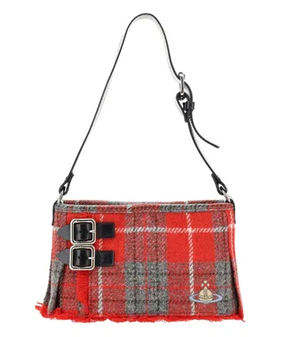 Vivienne Westwood Heather Kit Shoulder Bag In Red