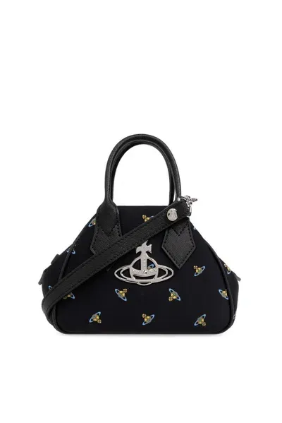 Vivienne Westwood Jasmine Mini Shoulder Bag In Black