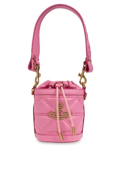 Vivienne Westwood Kitty Small Tote Bag In Pink