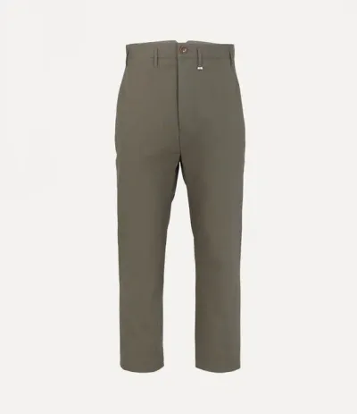 Vivienne Westwood M Cropped Cruise Trousers In Khaki