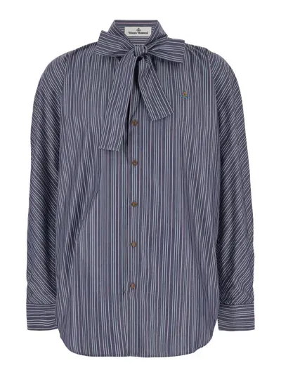 Vivienne Westwood M Metro Shirt In Blue