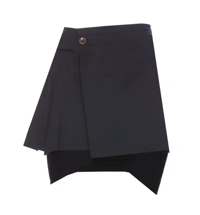 Vivienne Westwood Meghan Kilt Skirt In Navy