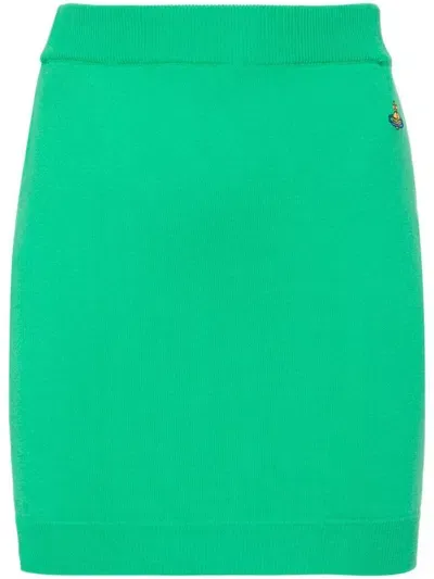 Vivienne Westwood Mini Bea Skirt In Green