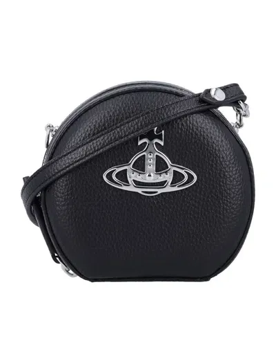 Vivienne Westwood Mini Round Crossbody Bag In Black