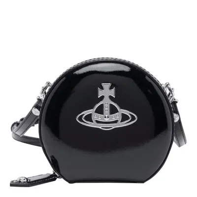 Vivienne Westwood Mini Round Crossbody Bag In Black