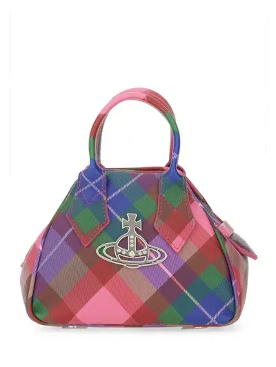 Vivienne Westwood Printed Synthetic Leather Mini Yasmine Handbag In Multi