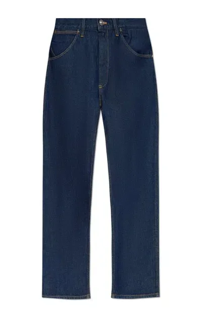 Vivienne Westwood Tapered Jeans With Logo Print In Blue