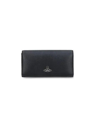 Vivienne Westwood Orb Plaque Shoulder Bag In Black