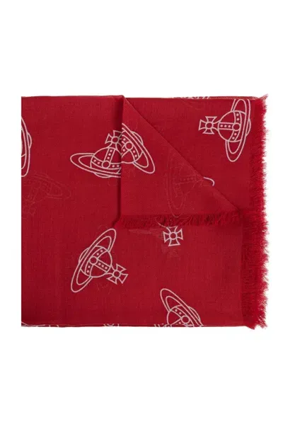 Vivienne Westwood Orb Stole Scarf In Multi