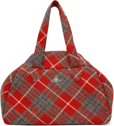 Vivienne Westwood Red Archive Large Yasmine Duffle Bag In Aw24-h206