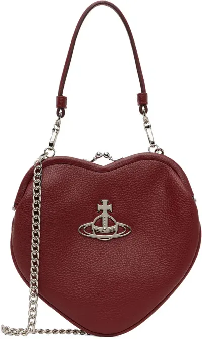 Vivienne Westwood Red Belle Heart Frame Bag In H407 Red