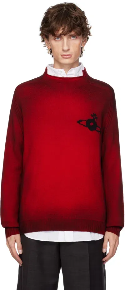 Vivienne Westwood Red Sean Sweater In Aw24-h401