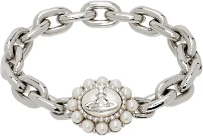 Vivienne Westwood Silver Amaya Chain Bracelet In Aw24-p103