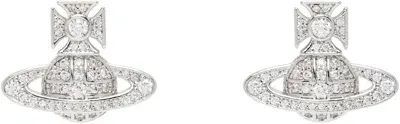 Vivienne Westwood Silver Carmela Bas Relief Earrings In Aw23-p102