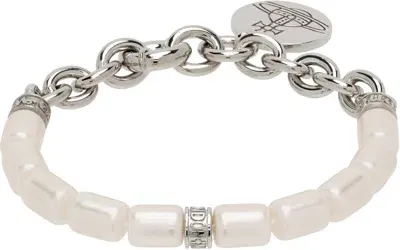 Vivienne Westwood Silver Edwyn Bracelet In Metallic