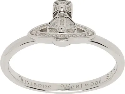 Vivienne Westwood Silver Oslo Ring In Ss22-p019