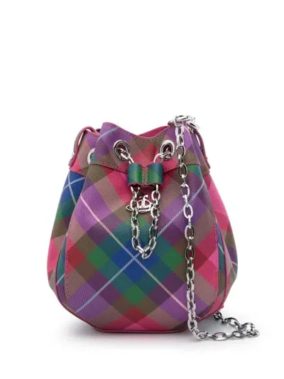 Vivienne Westwood Small Chrissy Bucket Bag In Pink