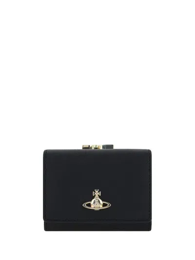 Vivienne Westwood Small Frame Wallet In Black