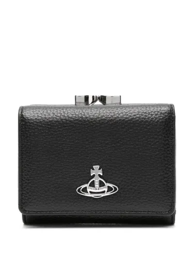 Vivienne Westwood Small Frame Wallet In Black