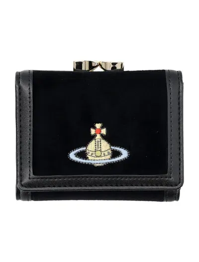 Vivienne Westwood Small Frame Wallet In Black