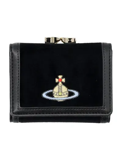 Vivienne Westwood Small Frame Wallet In Black