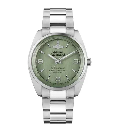 Vivienne Westwood Stainless Steel Pennington Watch In Silver