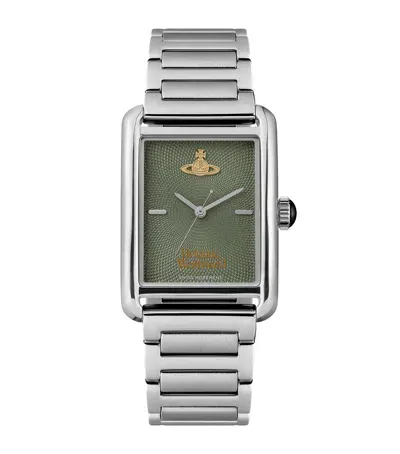 Vivienne Westwood Stainless Steel Shacklewell Watch In Silver