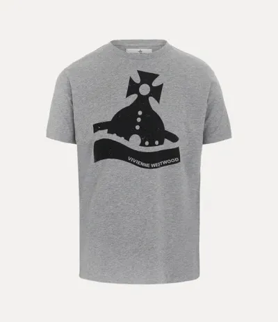 Vivienne Westwood Sunken Orb Classic T-shirt Cotton Grey-melange Xxl Unisex