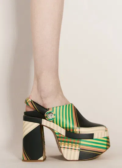 Vivienne Westwood Swamp Platform Clogs In Multicolour