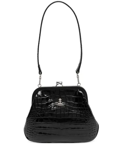 Vivienne Westwood Vivienne's Clutch Bag In Black