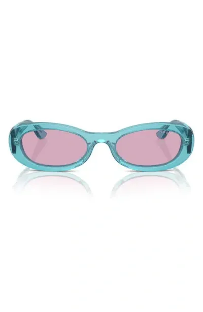 Vogue 53mm Oval Sunglasses In Blue