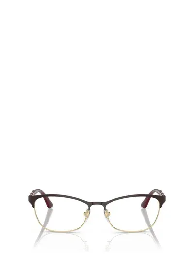 Vogue Eyewear Eyeglasses In Top Bordeaux / Pale Gold