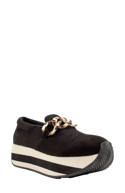 Volatile Harding Platform Loafer In Black