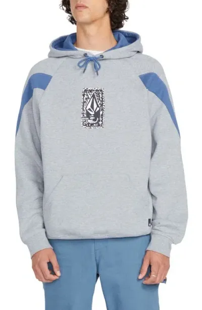 Volcom Dental Logo Hoodie In Heather Grey