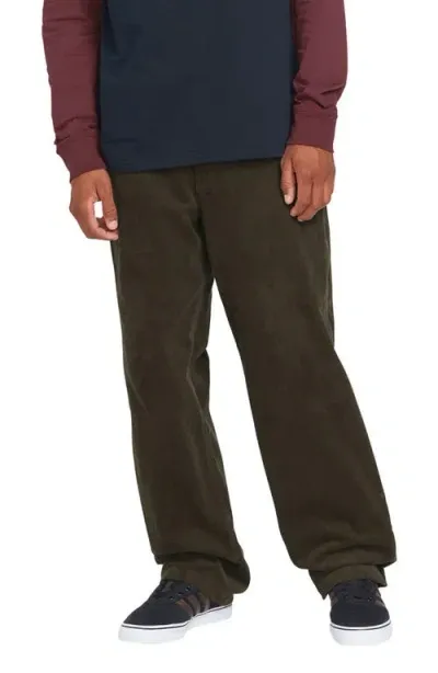 Volcom Frickin' Loose Tapered Corduroy Pants In Wren