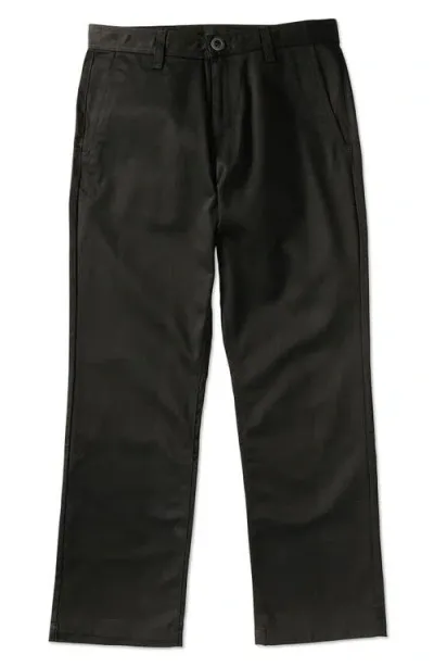 Volcom Frickin Skate Cotton Blend Chinos In Black