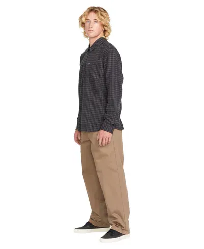 Volcom Frickin Skate Cotton Blend Chinos In Teak