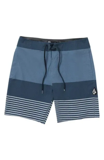 Volcom Quarta Static Mod-tech Board Shorts In Navy