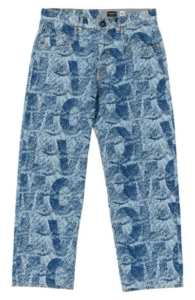 Volcom X Fergus Purcell Fergadelic Jeans In Road Sky