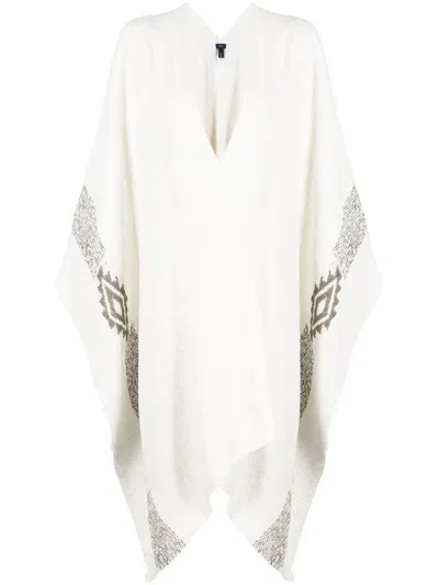 Voz Offener Cardigan In White