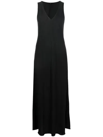 Voz V-neck Maxi Dress In Black