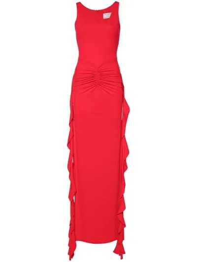 V:pm Atelier Taxy Maxi Dress In Red