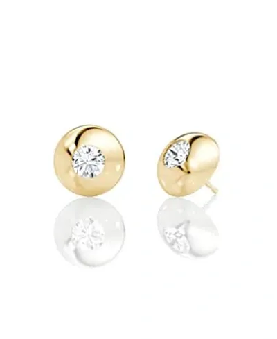 Vrai Lab Grown Diamond Round Brilliant Dome Stud Earrings In 14k Gold, .50 Ct. T. W.