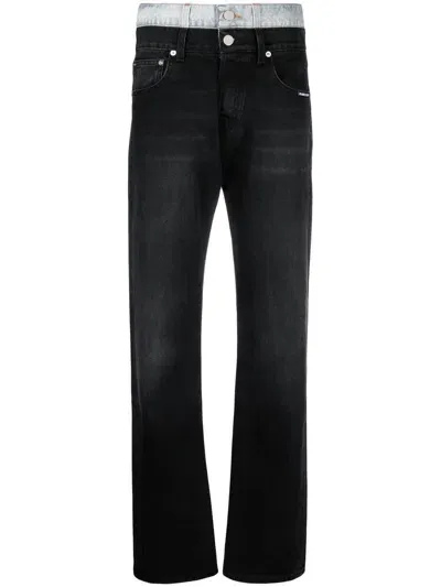 Vtmnts Mid-rise Straight-leg Jeans In Blue