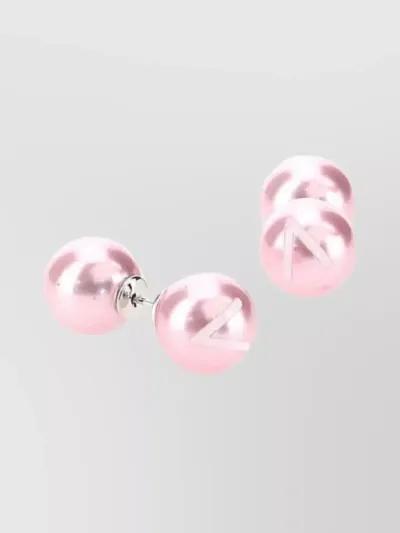 Vtmnts Spherical Transparent Stud Earrings In Pastel