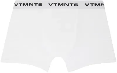 Vtmnts White Logo-woven Boxer Briefs